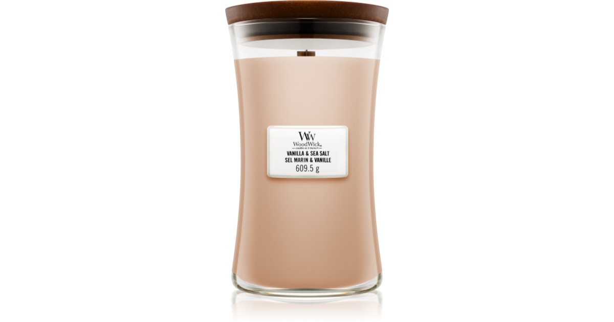 Woodwick Vanilje & Havsalt duftlys med treveke 609,5 g