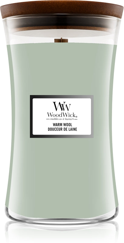 Woodwick Warm Wool Vase - Vonná svíčka - 609,5 g