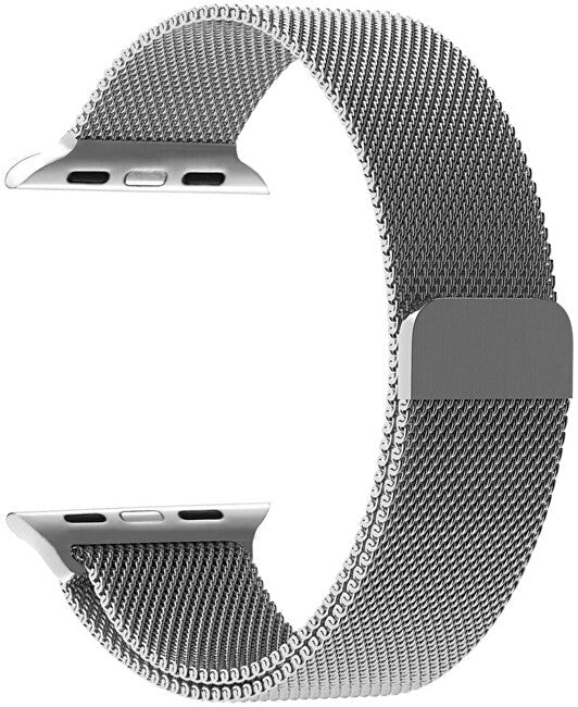 4wrist Tirette Milan en acier pour Apple Watch - Argent 42-44-45 mm