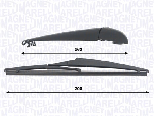 Wiper Arm Set, window cleaning MAGNETI MARELLI 000723180434