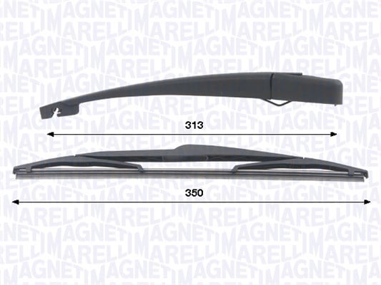 Wiper Arm Set, window cleaning MAGNETI MARELLI 000723180441