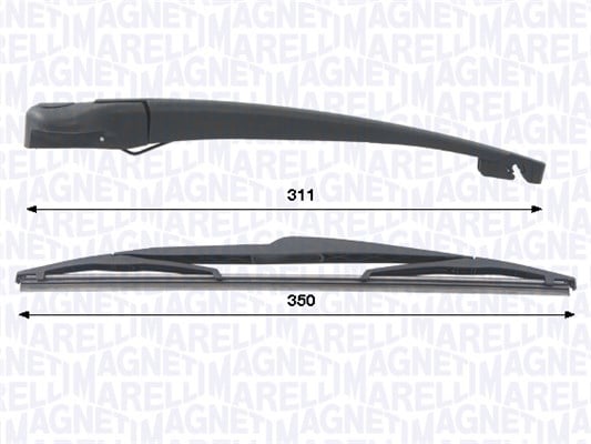 Wiper Arm Set, window cleaning MAGNETI MARELLI 000723180442