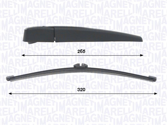Wiper Arm Set, window cleaning MAGNETI MARELLI 000723180450