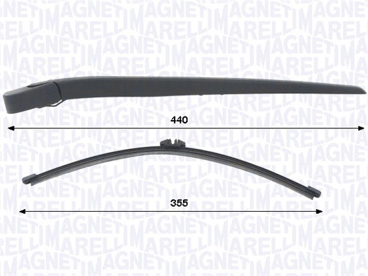 Wiper Arm Set, window cleaning MAGNETI MARELLI 000723180451