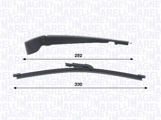 Wiper Arm Set, window cleaning MAGNETI MARELLI 000723180456