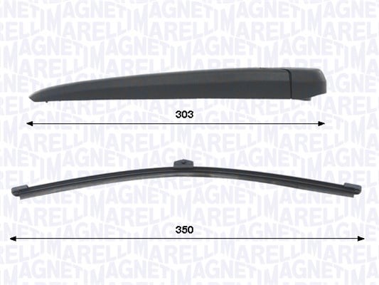 Wiper Arm Set, window cleaning MAGNETI MARELLI 000723180461