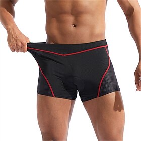 WOSAWE Homens Calções de bicicleta Bermudas Acolchoadas Para Ciclismo Moto Calção Shorts acolchoados - camurça Fino Esportes Respirável Secagem Rápida Elastici