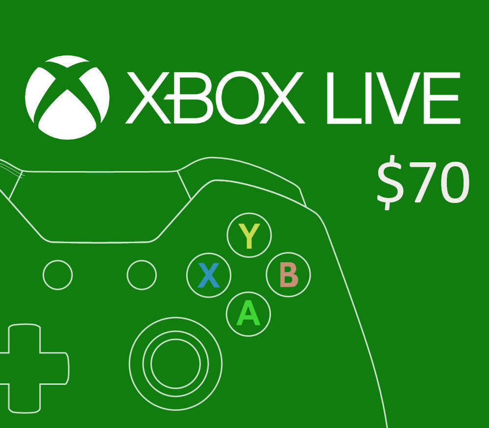 XBOX Live $70 Prepaid Card NZ