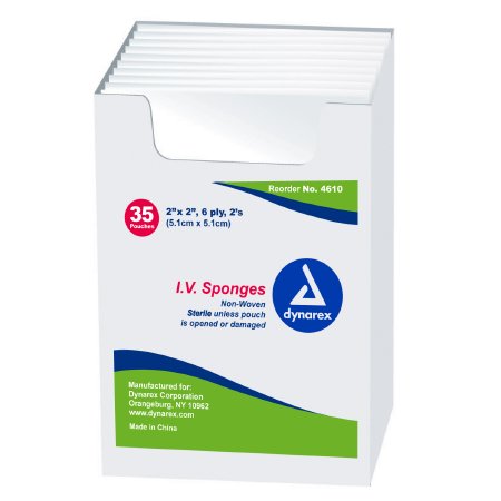 Dynarex I.V. - Drain Split Dressing, 35 per Box