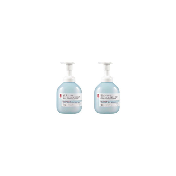 ILLIYOON Ceramide Ato Bubble Wash and Shampoo - 400ml (2ea) Set