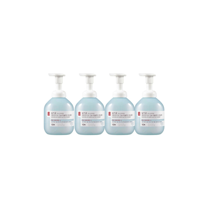 ILLIYOON Ceramide Ato Bubble Wash and Shampoo - 400ml (4ea) Set