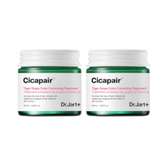 Dr. Jart+ - Cicapair Tiger Grass Color Correcting Treatment SPF22 PA++ (renewal version) - 50ml - (2ea) Set