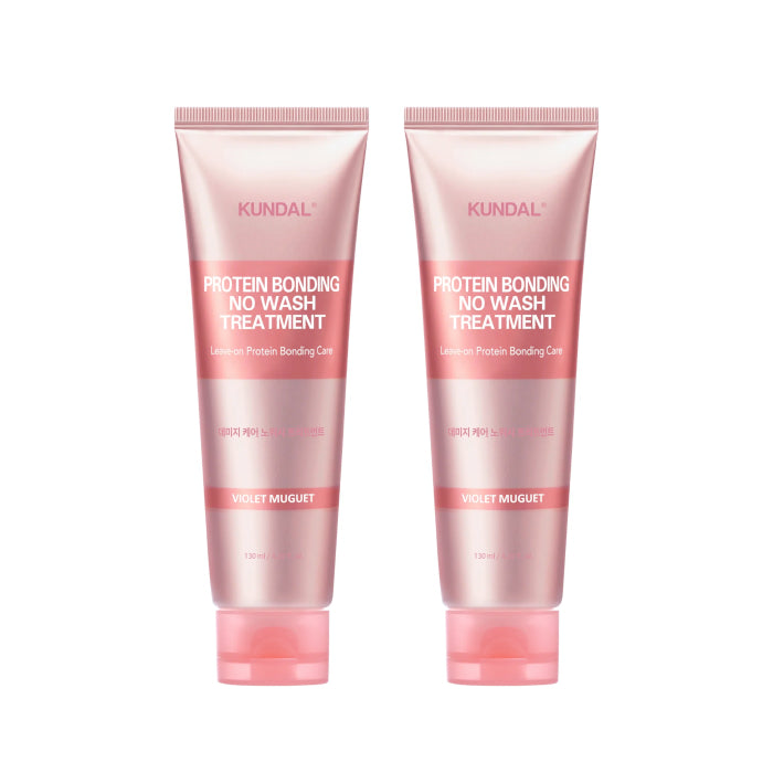 KUNDAL - Protein Bonding Care No Wash Treatment - Violet Muguet - 130ml DUO Set