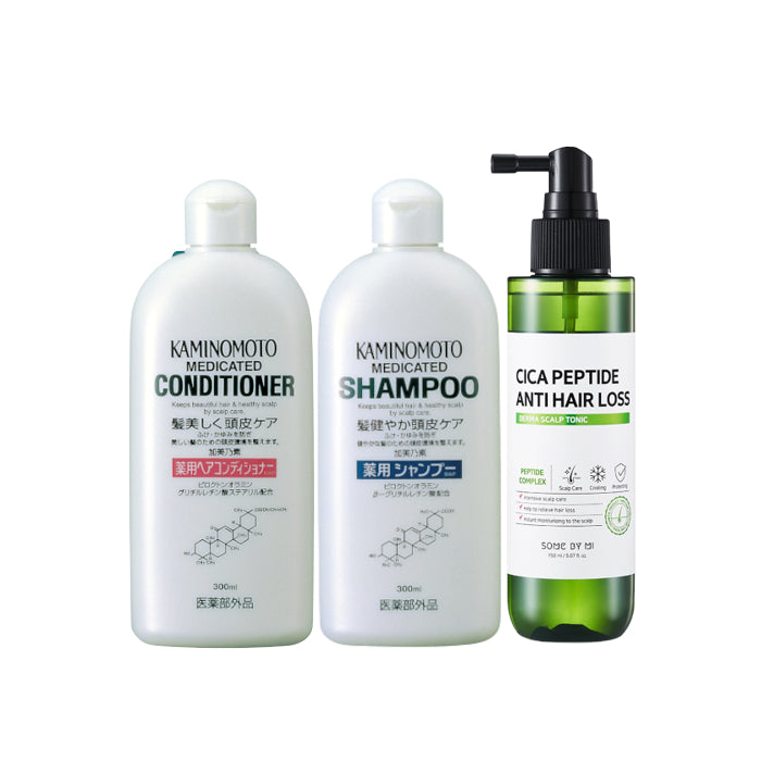 KAMINOMOTO X SOME BY MI Hair Care Shampoo & Conitioner & Toinc Set