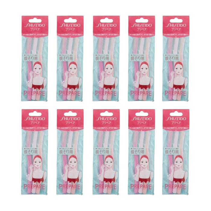 Shiseido - Prepare Face Shaving L - 3 pcs (10ea) Set