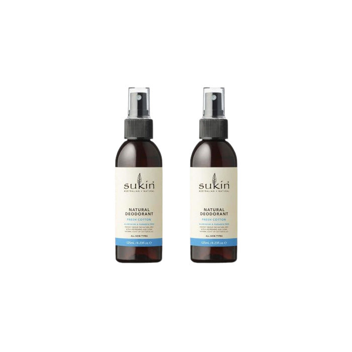 Sukin - Natural Deodorant Fresh Cotton - 125ml (2ea)