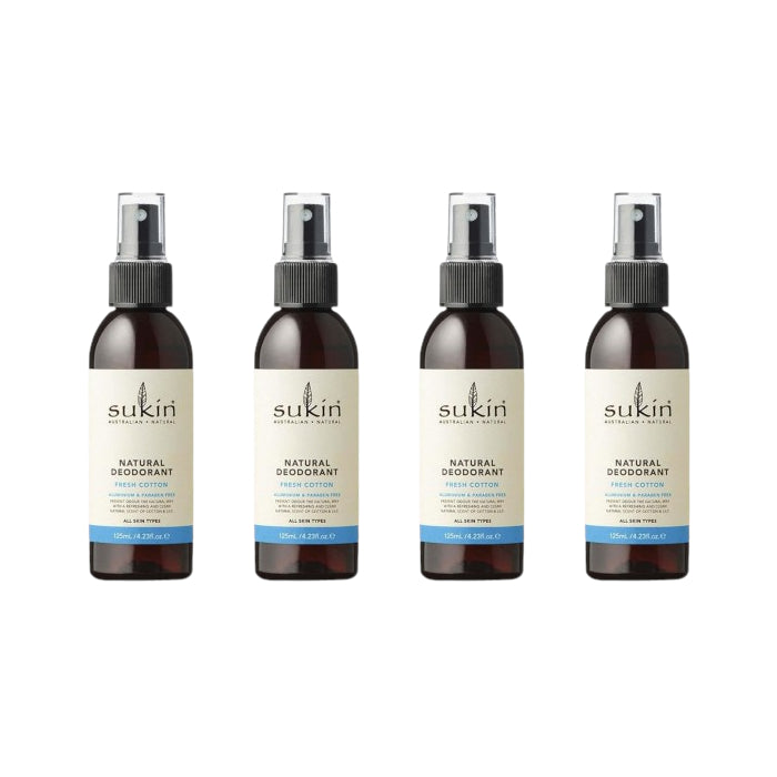 Sukin - Natural Deodorant Fresh Cotton - 125ml (4ea)