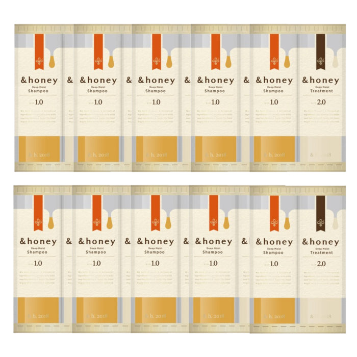 ViCREA - & honey Deep Moist Shampoo & Treatment Trial Set - 10ml+10ml - (10ea) Set