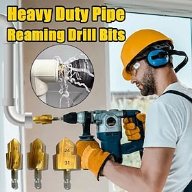 Heavy Duty Pipe Reaming Drill Bits Reamer Drill Bit,PVC Pipe Reamer,Conduit Reamer,Reamer Drill Bit,Pipe Reamer Tool,Plumbing Tools,Hexagon Shank Tube Expander
