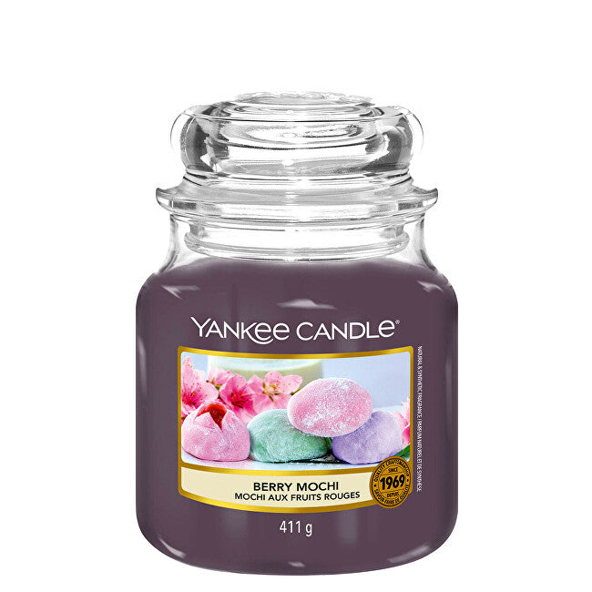 Yankee Candle Klassische mittelgroße Beeren-Mochi-Duftkerze, 411 g