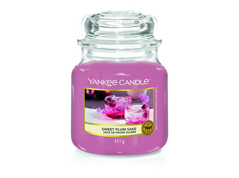 Yankee Candle Vela aromática Sake semidulce clásico ciruela 411 g