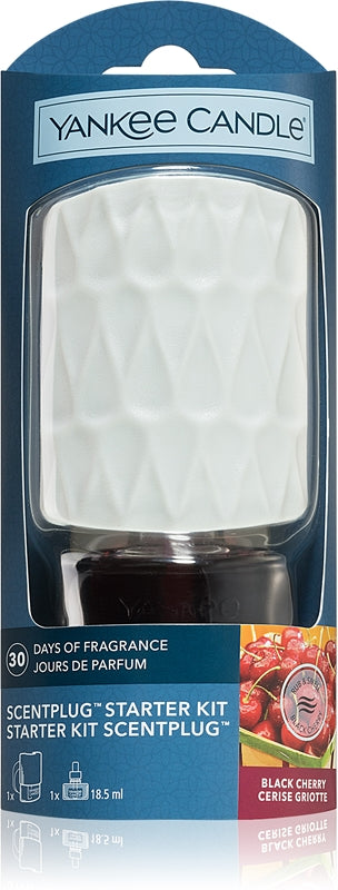 Yankee Candle Difusor eléctrico para Bio Black Kit Cherry 18,5 ml
