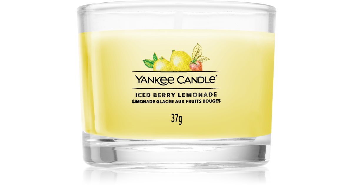 Yankee Candle Votivkerze im Glas Beeren Limonade in Eis 37 g