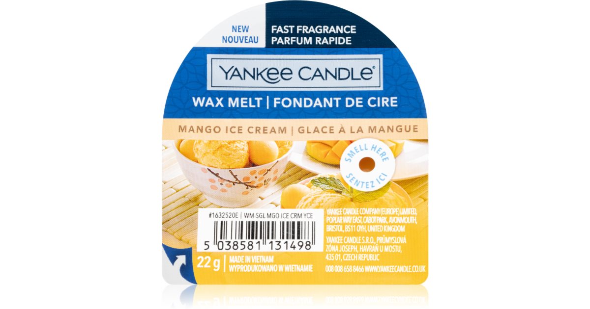 Yankee Candle Mango ice cream (melted in wax) 22 g