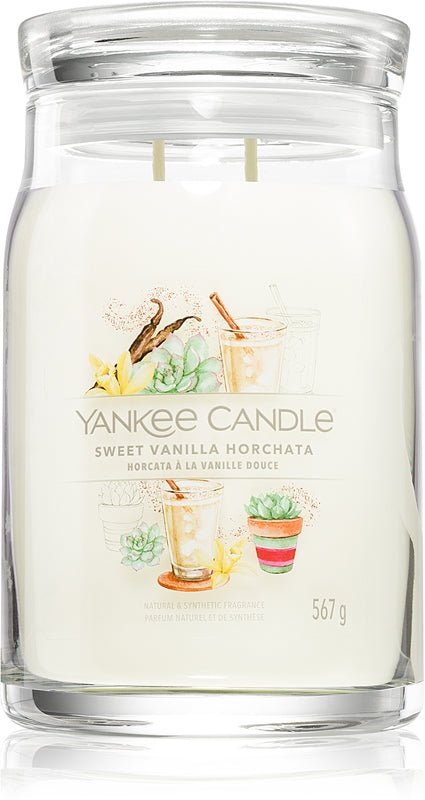 Yankee Candle Sweet Vanilla Horchata Signature (Świeca o smaku słodkiej wanilii) - 567,0 g