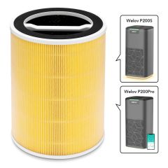 AiDot WELOV P200S Air Purifier Replacement Filter-Yellow-Pet-1 Pack