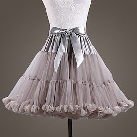 Ballet Dancer Classic Lolita 1950s Vacation Dress Dress Petticoat Hoop Skirt Tutu Crinoline Women's Girls' Costume Vintage Performance Wedding Party Princess P
