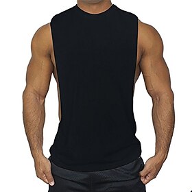 Voor heren Hardlooptanktop Training tanktop Mouwloos Ves - Mouwloos Zomer Ademend Sneldrogend Fitness Sportschooltraining Basketbal Sportkleding Sportkleding Z