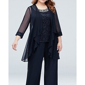 Dark Navy 3/4 Length Sleeve Shrugs Mother's Wrap Wedding Guest Chiffon Wedding Party Evening Women's Wrap With Ruching For Spring  Summer