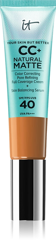 IT Cosmetics Your Skin But Better CC+ Natural Matte Mattifying Foundation SPF 40 for Women Rich 32ml