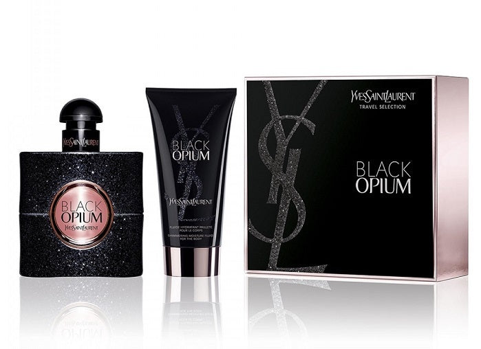 Yves Saint Laurent Black Opium - EDP 50 ml + bodyemulsion med glitter 50 ml