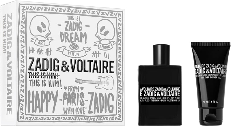 Zadig & voltaire Dette er Ham! EDT 50ml dusjgel 50ml gavesett