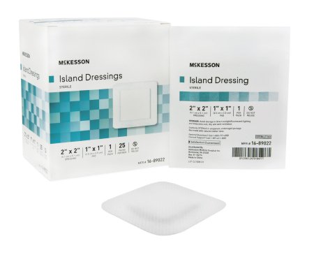 McKesson Adhesive Dressing Polypropylene - Rayon White Sterile, 2" x 2", 25 Each - Box