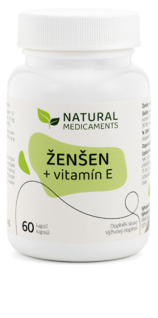 Natural medicaments Ginseng + Vitamina E 60 capsule
