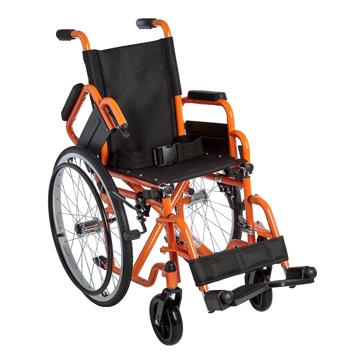 Ziggo Lightweight 12" Pediatric Wheelchair, Orange