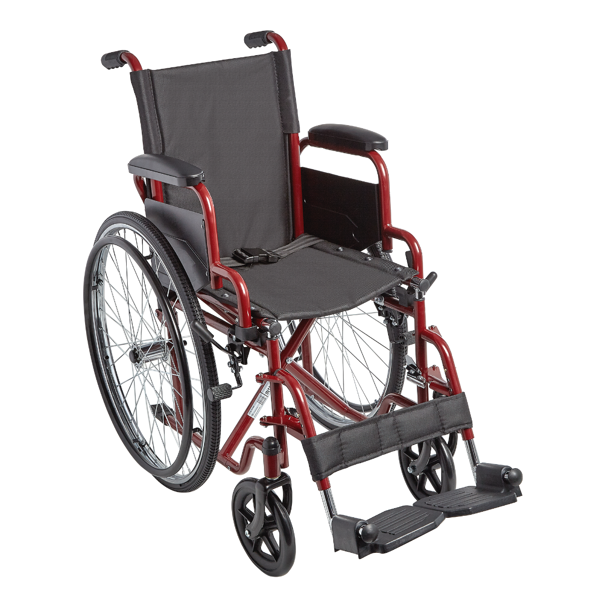 Ziggo Lightweight 14" Pediatric Wheelchair, Red