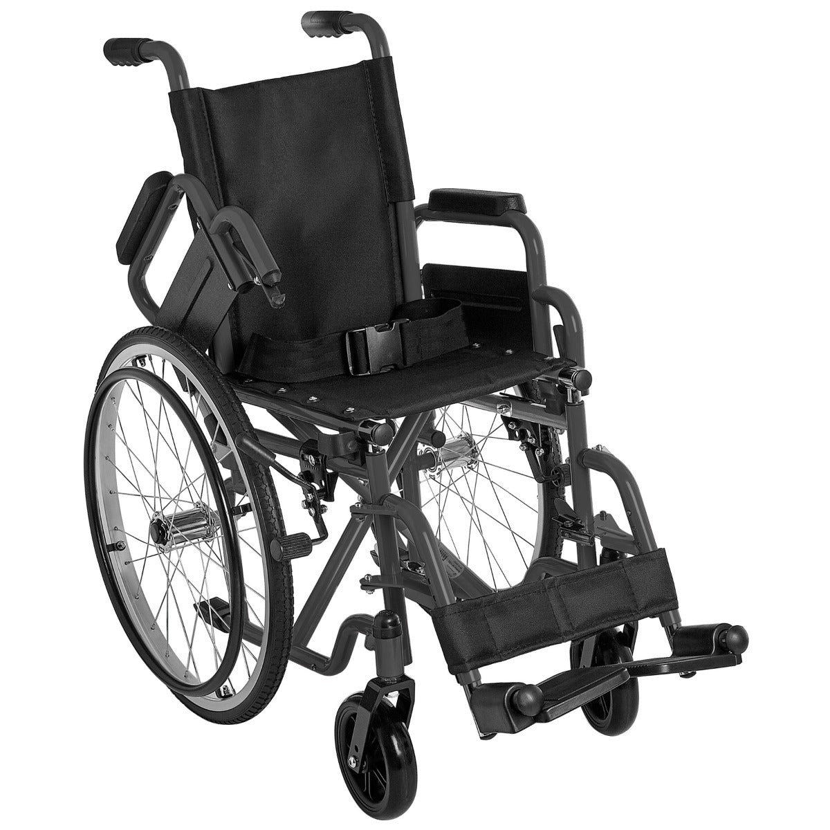 Ziggo Lightweight, 18" Pediatric Wheelchair, Black