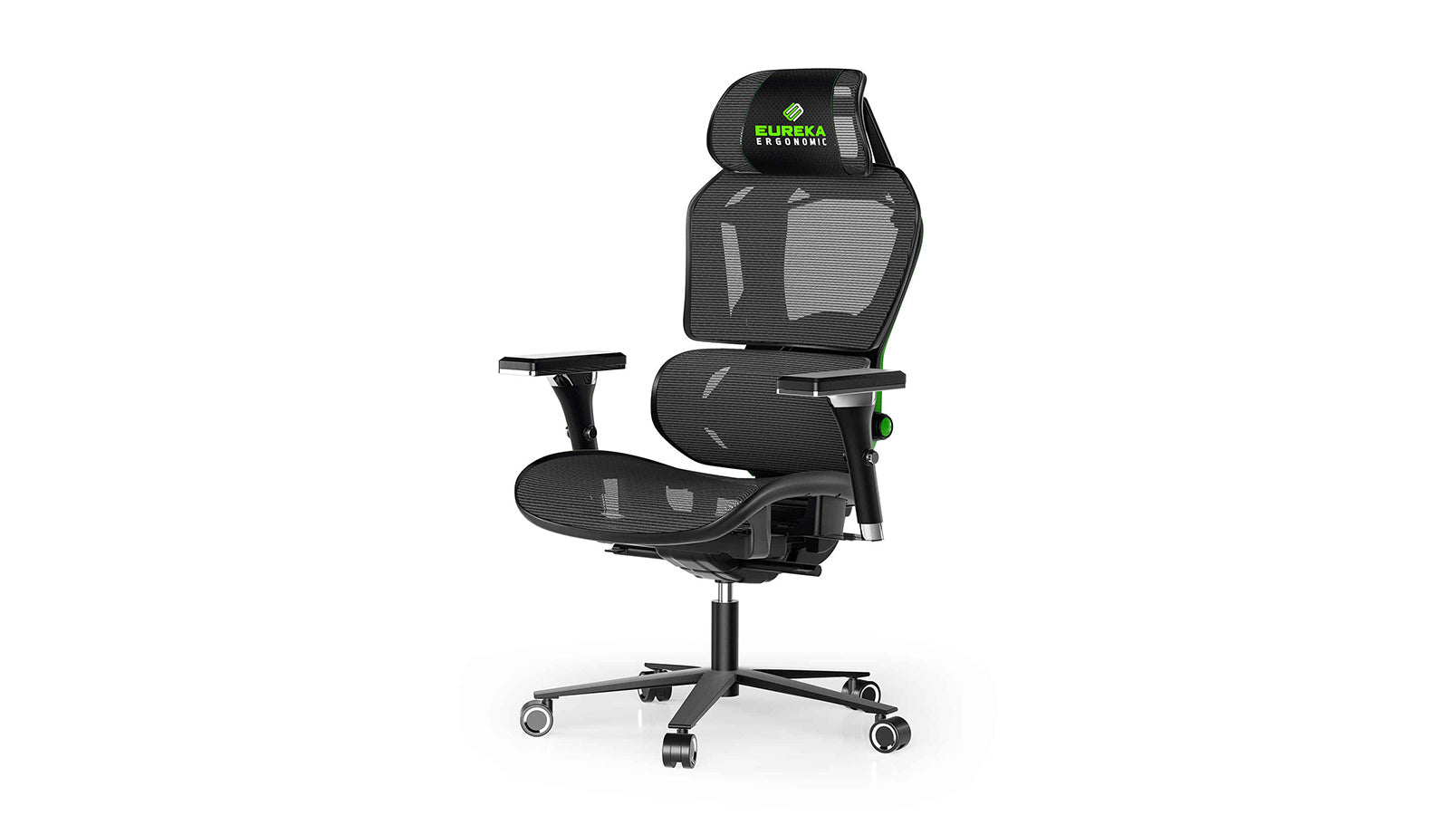 EUREKA ERGONOMIC Typhon Home Office Gaming Chair: Breathable Mesh Green