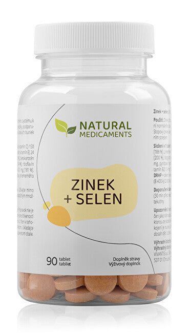 Natural medicaments Cynk + Selen 90 tabletek