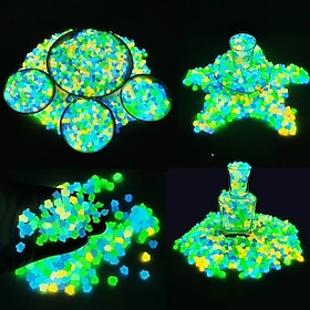 500 stuks tuindecoratie kiezels lichtgevende steen glow in dark decoratieve kiezels outdoor aquarium aquarium decoratie