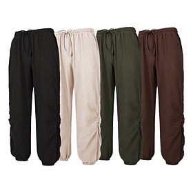 Retro Vintage Medieval Século XVII Baile de Máscara Calça Pirata Viking Homens Côr Sólida Baile de Máscaras Festa - Noite Calças