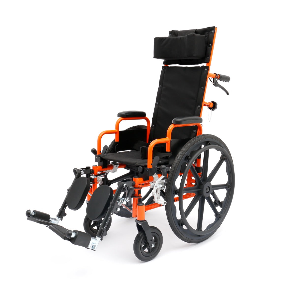 Ziggo Pro Pediatric Reclining Wheelchair, 12", Orange