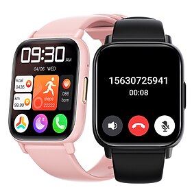 imosi dm60 smart watch 1,83 inch smartwatch fitness hardloophorloge bluetooth temperatuurbewaking stappenteller oproepherinnering compatibel met android ios vr